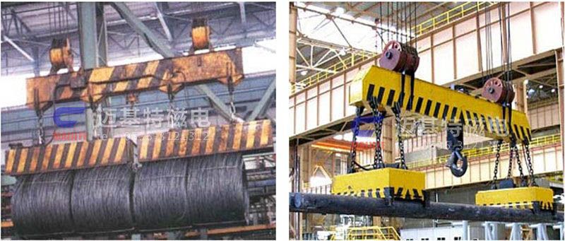 MW12系列、MW15系列吊運捆扎螺紋鋼、圓鋼用起重電磁鐵